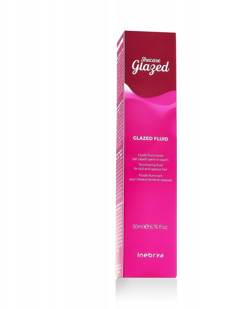 Inebrya SheCare Glazed Illuminating Fluid fluidas blankiems plaukams, 50 ml