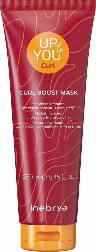 Inebrya Up To You Curl Boost Mask drėkinanti kaukė garbanotiems / banguotiems plaukams, 250 ml