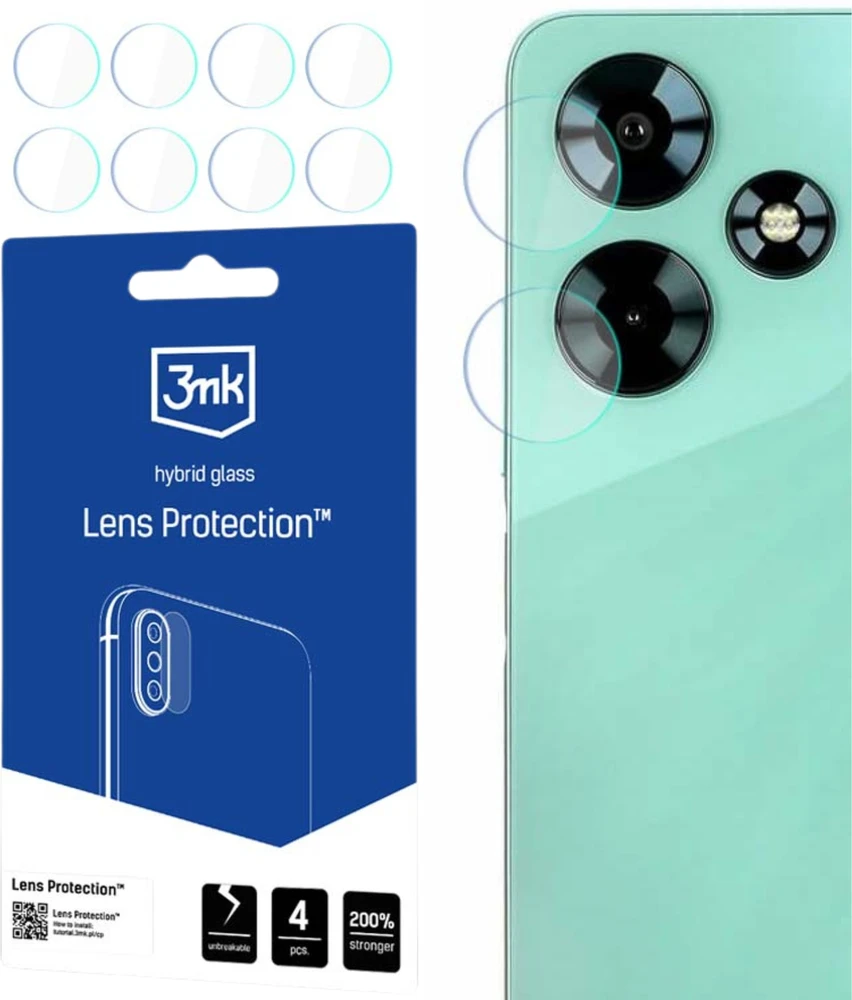 Nezatříděno 3Mk apsauga 3mk Lens Protection™ hibridinio fotoaparato objektyvo stiklas, skirtas „Infinix Hot 30 4G“