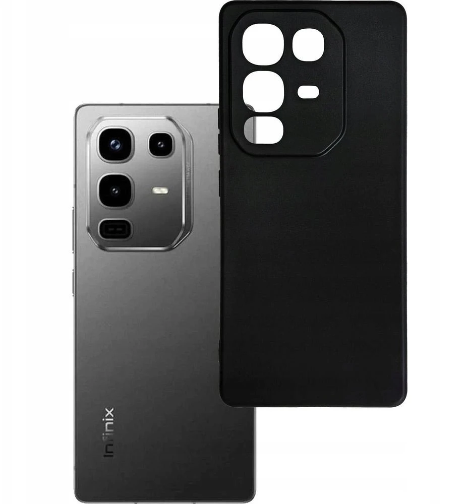 Nezatříděno 3Mk apsauginis matinis dėklas „Infinix Note 50 Pro“ - Juodas