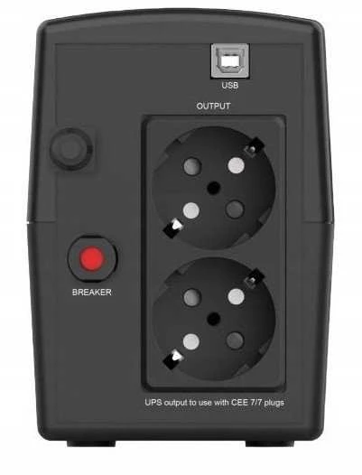 Infosec INF_661055 atsarginis maitinimo šaltinis UPS X1+ 500, 500VA, 300W, 2× FR/Schuko