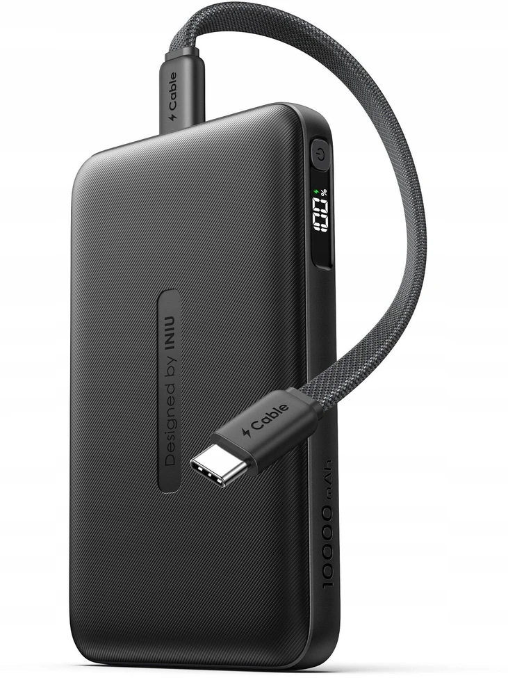 Iniu Pocket Neo 10000 mAh USB-C 22.5W juoda