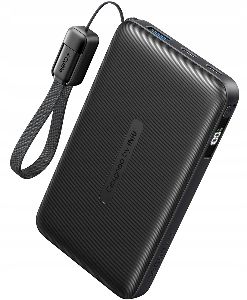 Iniu Pocket Neo 10000 mAh USB-C 22.5W juoda