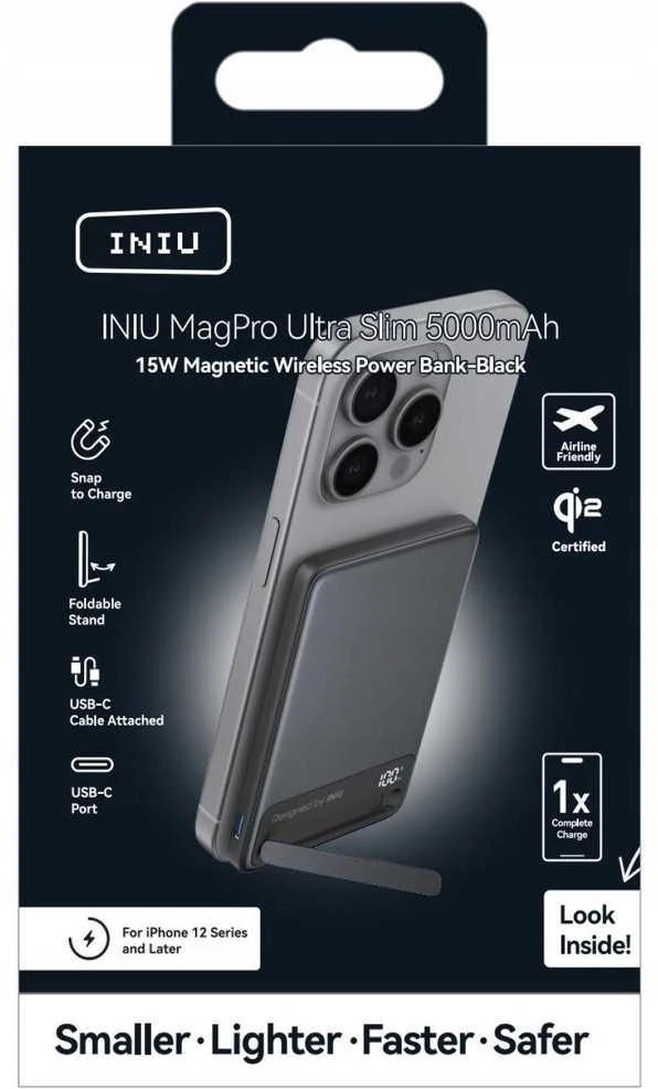 Iniu MagPro Slim 5K juoda