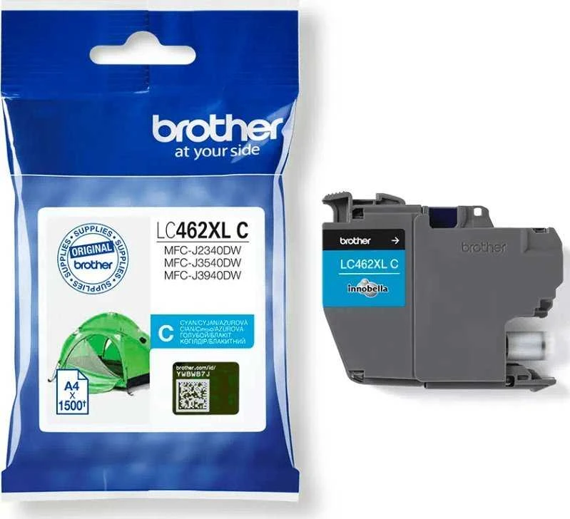 Ink Brother Brother originalus rašalas / rašalas LC-462XLC, cian, 1500s, Brother MFC J2340DW, MFC J3540DW, MFC J3940DW