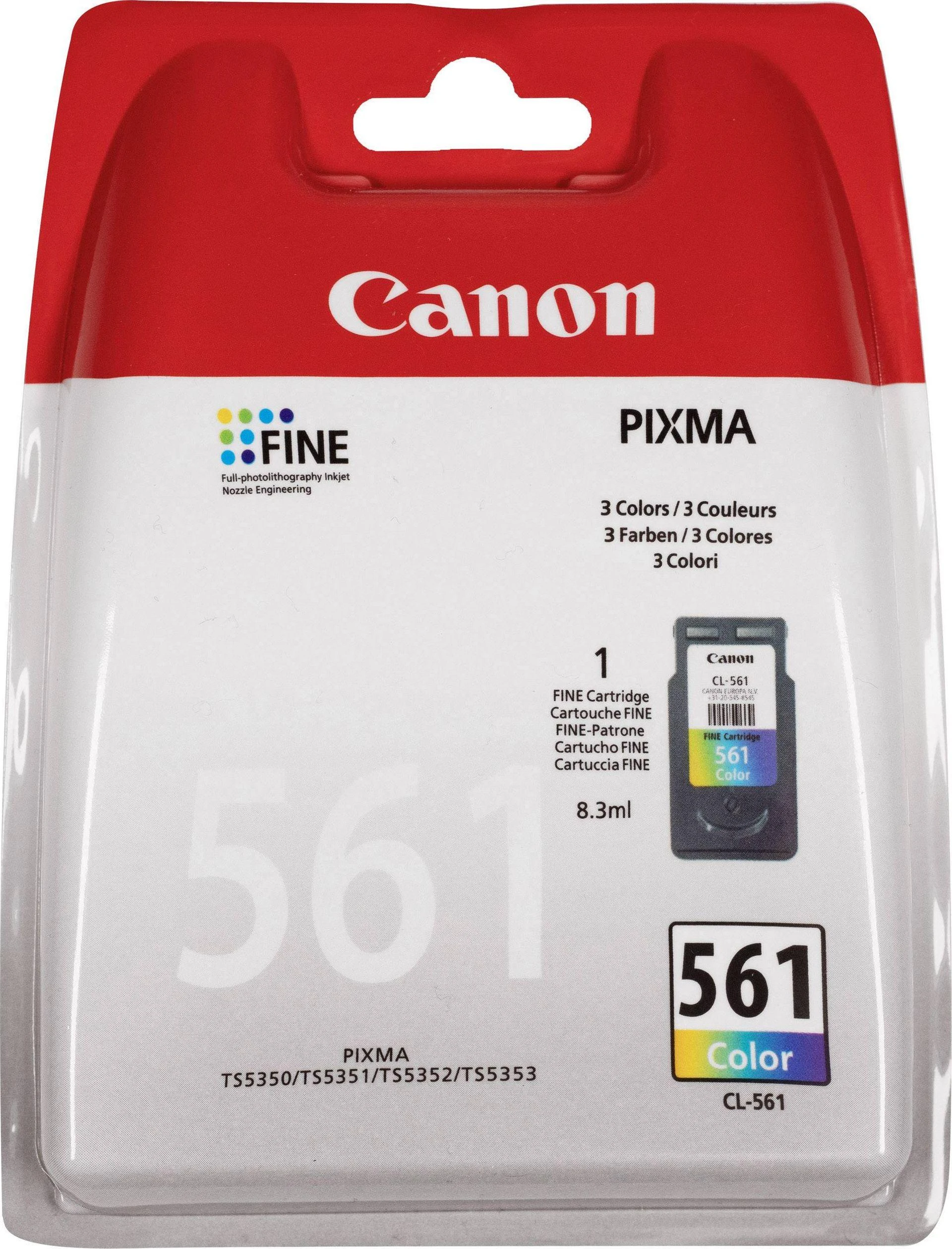 Canon 3731C001 rašalo kasetė Originalus Žydras, Rausvai raudona, Geltona 1 vnt