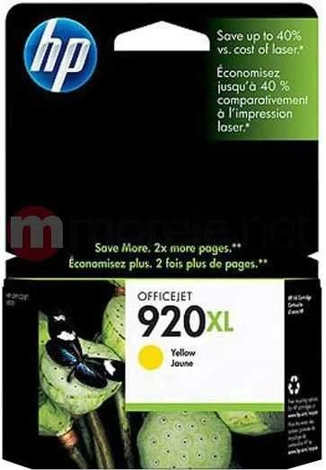 Hewlett Packard (HP) HP rašalas CD974AE rašalas # 920XL (geltonas)
