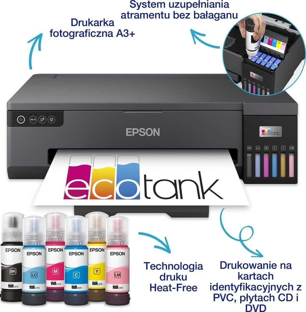 Epson Ecotank L18050 | Spalvotas | Inkjet | Spausdintuvas | Wi-Fi | Maximum ISO A-series paper size A3 | Juodas