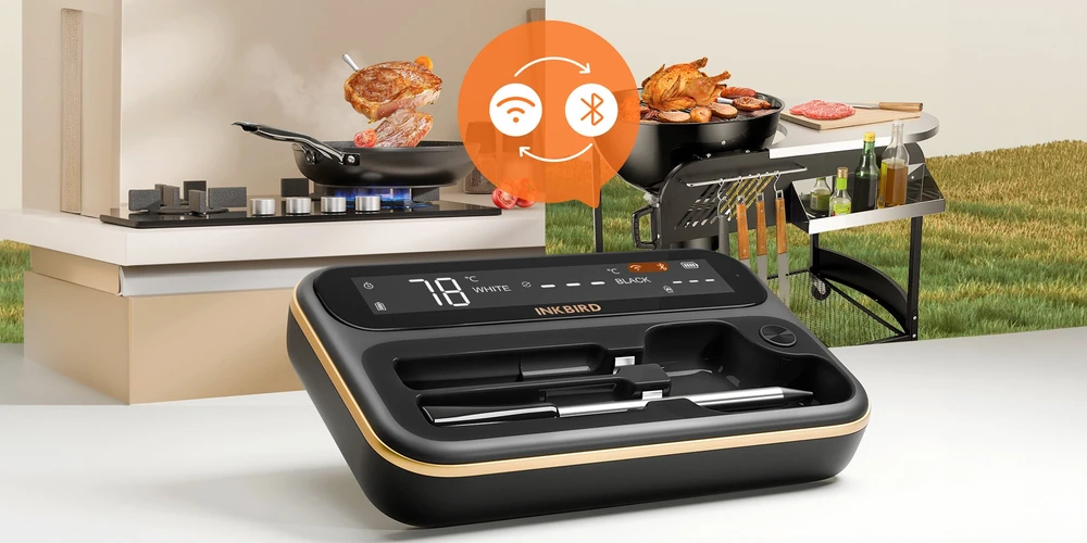 inkbird Belaidis virtuvės termometras INT-12-BW