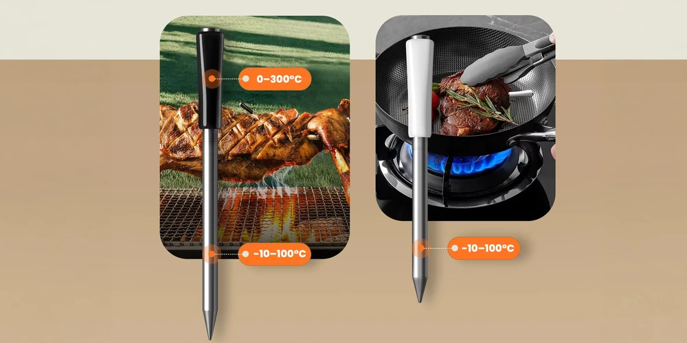 inkbird Belaidis virtuvės termometras INT-12-BW