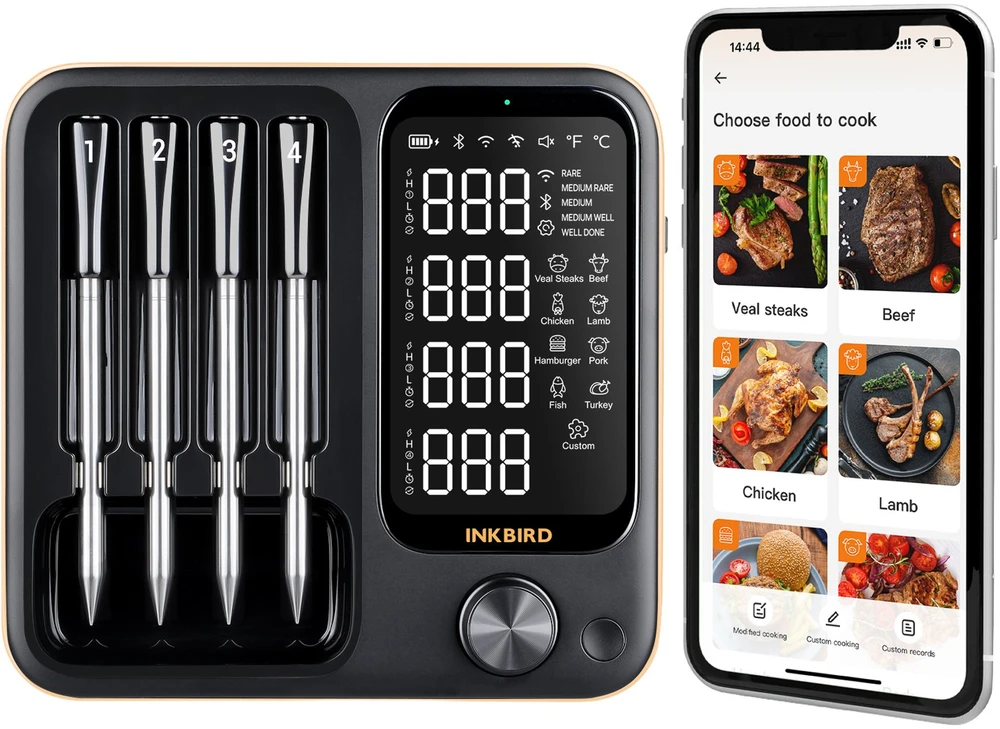 inkbird Belaidis virtuvės termometras INT-14-BW