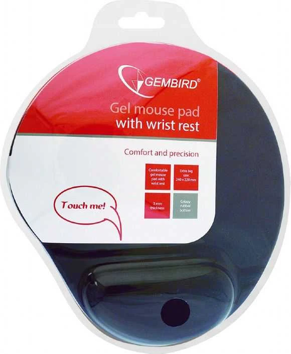 Gembird | MP-GEL-GR Gel Pelės kilimėlis su riešo atrama, pilkas Comfortable | Gel Pelės kilimėlis | Pilkas