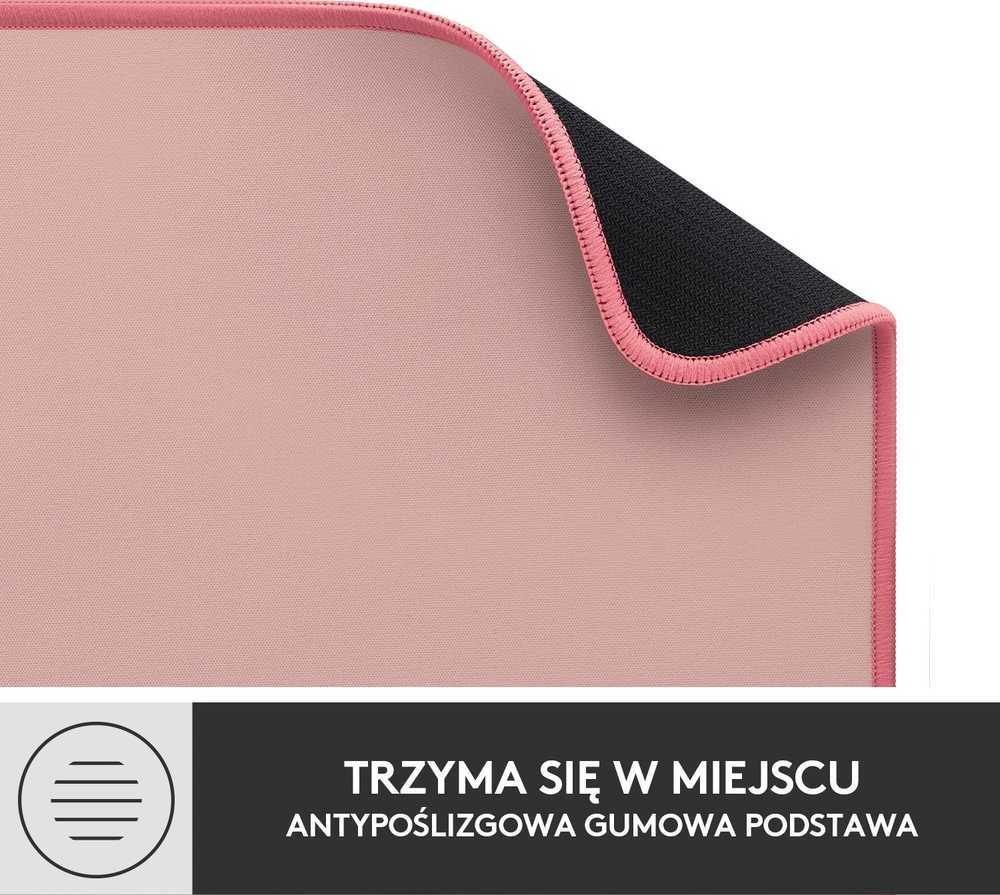 Pelės kilimėlis LOGITECH Desk Mat Studio Series, Tamsiai rožinė spalva