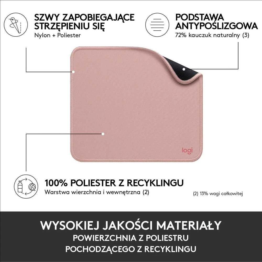 Pelės kilimėlis Logitech Studio Series, Rožinė spalva