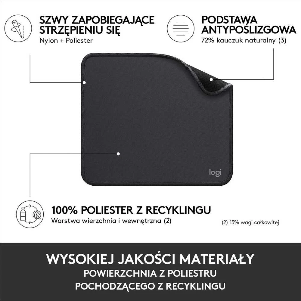 Pelės kilimėlis Logitech Mouse Pad Studio Series, Grafito spalva