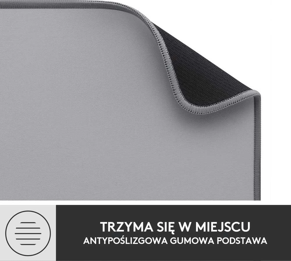 Pelės kilimėlis LOGITECH Desk Mat Studio Series, Pilkos spalvos
