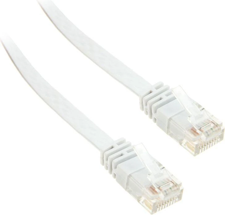 InLine 0.5m - U/UTP tinklo kabelis - 1000 Mbit - Cat.6 - RJ45 - balta (71655W)
