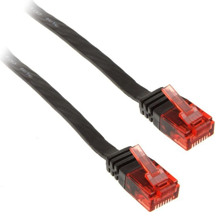 InLine 15m – U / UTP tinklo kabelis – 1000 Mbit – Cat.6 – RJ45 – juodas (71615S)