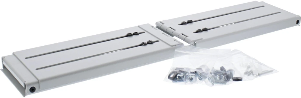 „InLine®“ 19 colių sulankstomas stelažas, 2U, 24–40 cm gylio, pilkas