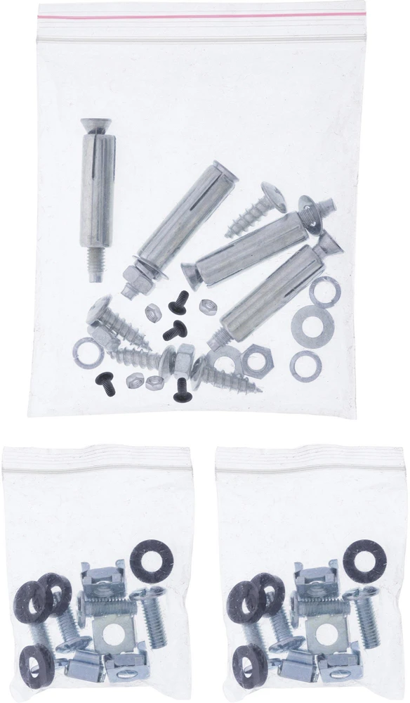 InLine® 19'' stovas montavimui po stalu, 2U, juodas