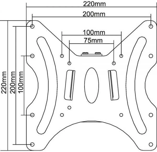 InLine Laikiklis siena 23115A 23'' - 42''