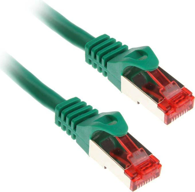 InLine Komutacinis kabelis Cat.6, S/FTP (PiMf), 250MHz, žalias – 2m