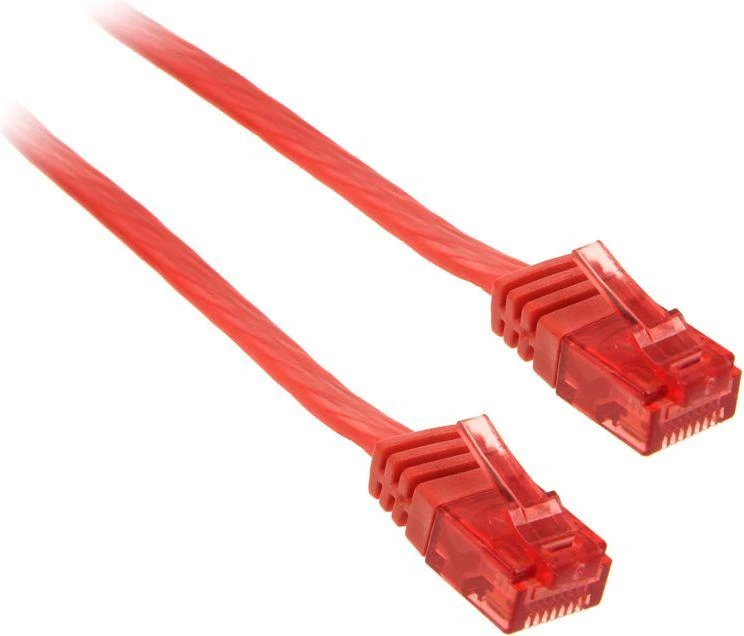 InLine 5m – U/UTP tinklo kabelis – 1000 Mbit – Cat.6 – RJ45 – Raudonas (71605R)