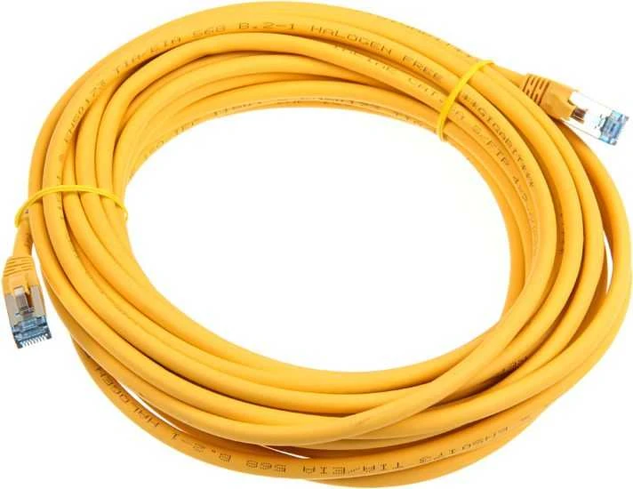 InLine Patch tinklo kabelis Cat.6A, S/FTP (PiMf), 500MHz, geltona, 10m (76800Y)