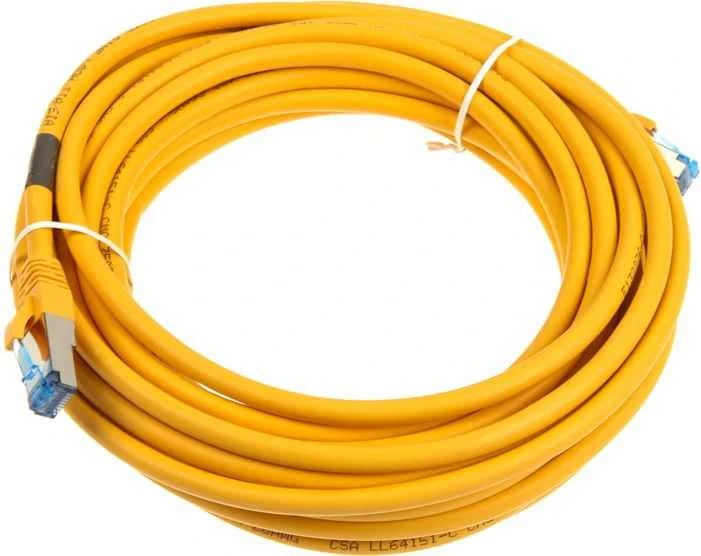 InLine Patch tinklo kabelis Cat.6A, S/FTP (PiMf), 500MHz, geltona, 7,5m (76807Y)