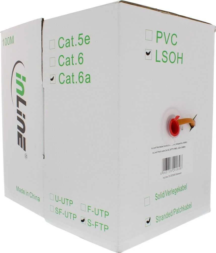 InLine 76899O 100 m Cat6a S / FTP (S-STP) oranžinis tinklo kabelis (76899O)