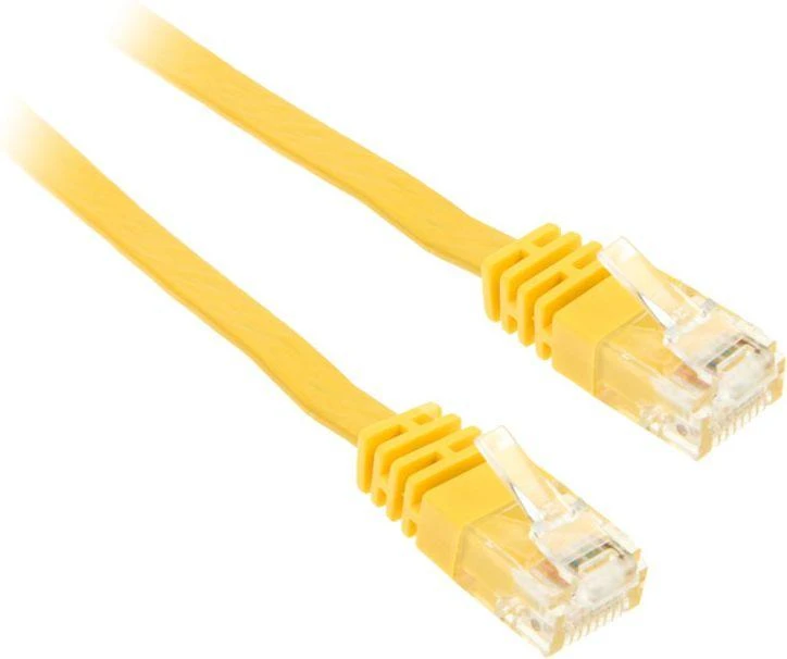 InLine 7m – U/UTP tinklo kabelis – 1000 Mbit – Cat.6 – RJ45 – geltona (71607Y)