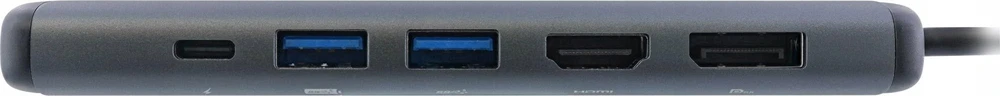 InLine® 8-in-1 USB-C multihub prijungimo stotis, HDMI, DisplayPort, USB 3.2, PD 3.0 100W, MST