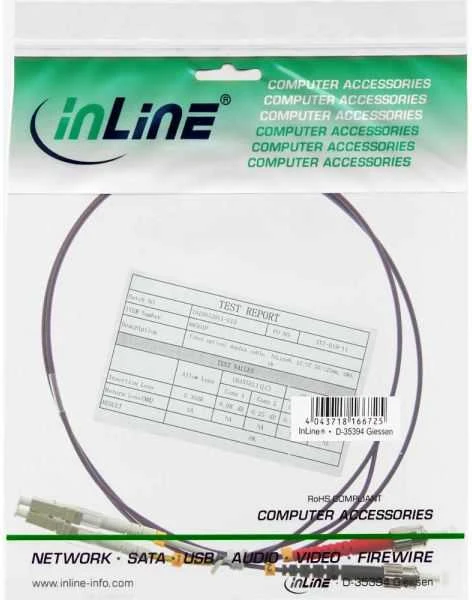 Inline Linijinis šviesolaidinis laidas LC/ST 50/125 µm OM4 0,5 m (88504P)