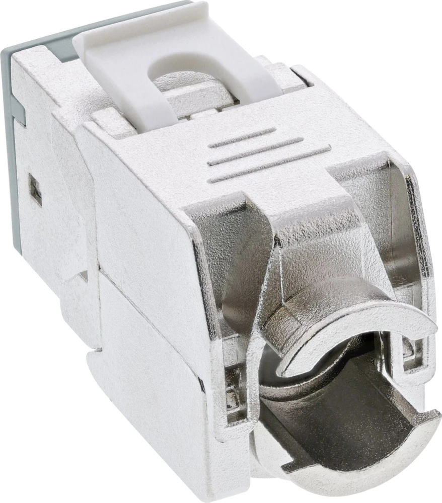 InLine 8vnt. Pack InLine® Keystone RJ45 lizdas, ekranuotas, Cat.6A, pilkas