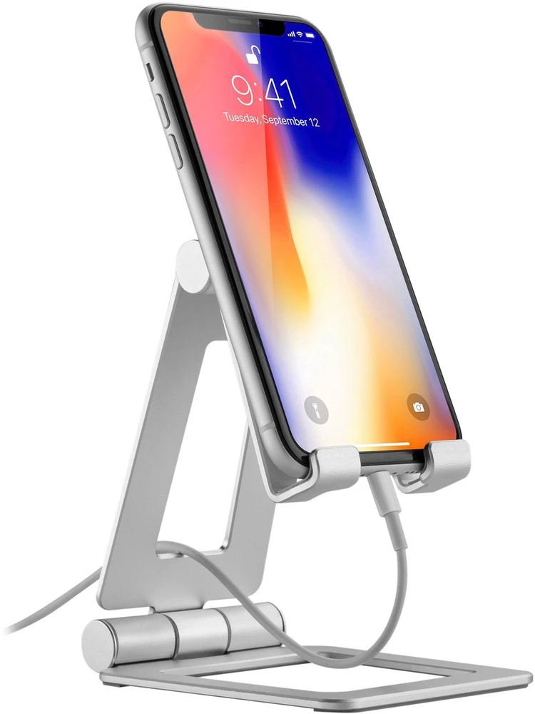 InLine® Aliuminis išmaniojo telefono ir mažo planšetinio kompiuterio laikiklis, universalus, iki 10''