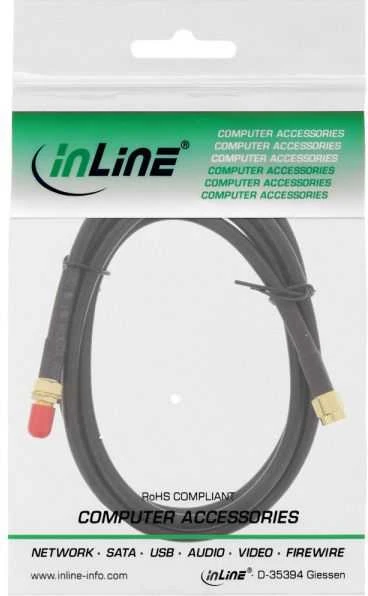 InLine Antenna (F) 1m juoda (40861)