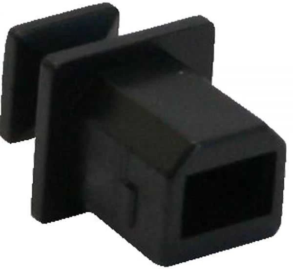 „InLine“ dulkių dangtelis, skirtas USB Type B moteriškas juodas 50 vnt. (59948F)