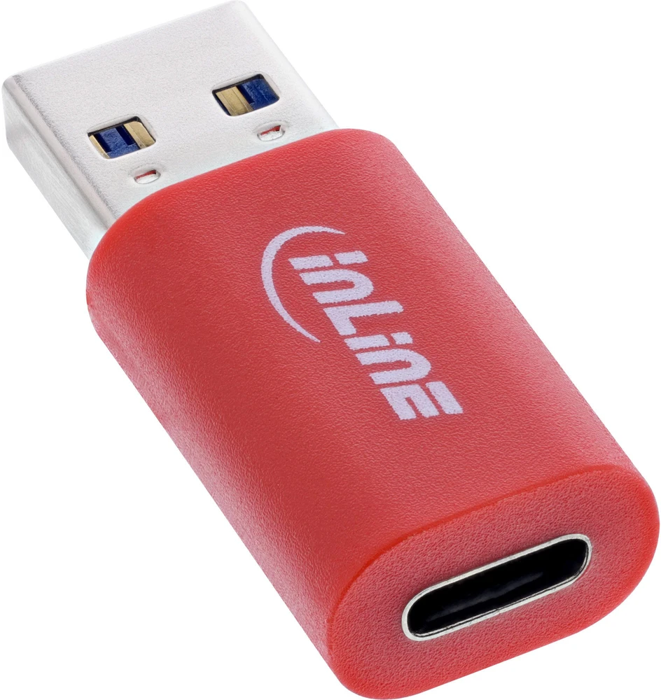 InLine Duomenų blokavimo USB adapteris USB-A kištukas į USB-C lizdą 5 V 1,5 A