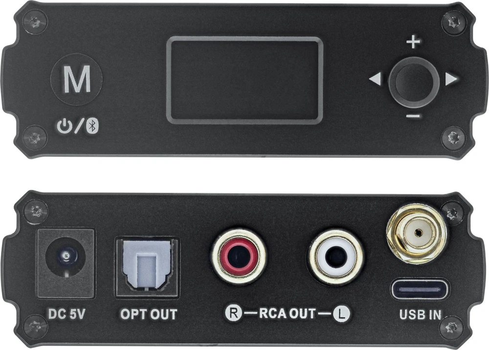 „InLine® Bluetooth 5.1 HiFi“ imtuvas ir USB DAC su LCD ekranu