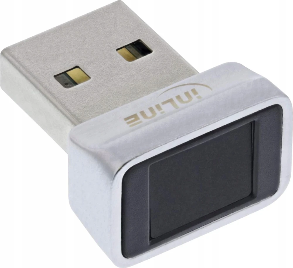 InLine brūkšninių kodų skaitytuvas InLine® USB pirštų atspaudų skaitytuvas / skaitytuvas, suderinamas su Windows Hello