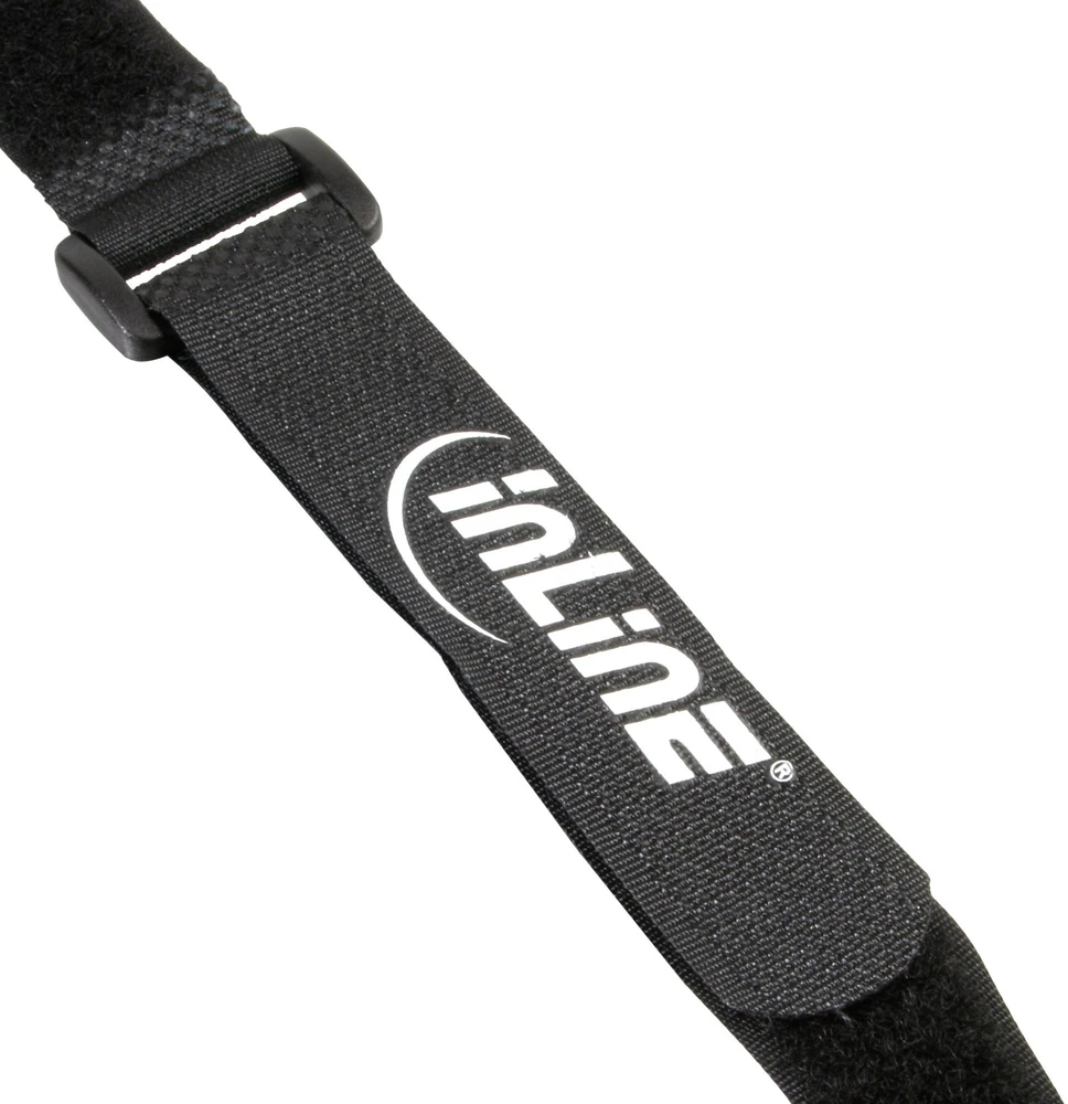 „InLine®“ kabelių juostelių su lipnia juosta rinkinys, 10 vnt., juodas
