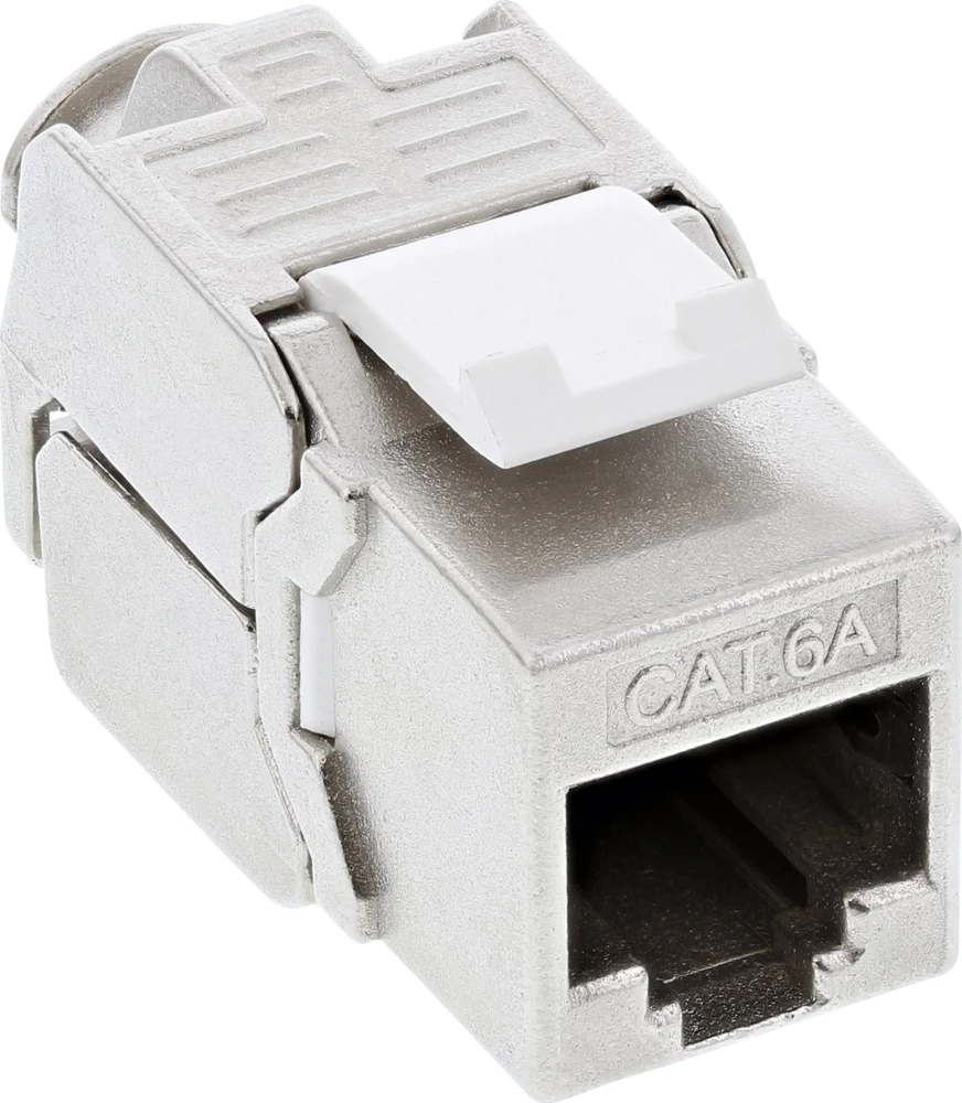 InLine® Cat.6A dėžutė, įleidžiama į žemę 2x RJ45 balta RAL9010