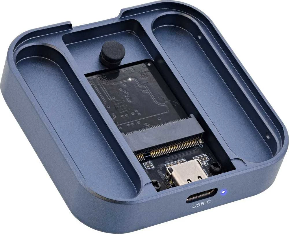 InLine® „Clip Case“ – magnetinis USB-C korpusas SATA III ir NVMe M.2 SSD diskams