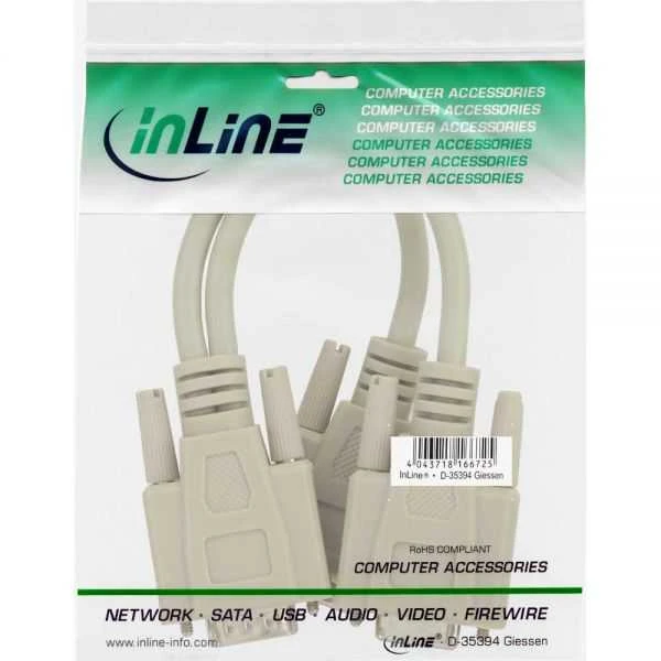 Šakotuvas InLine D-Sub (VGA) x2 D-Sub (VGA), Pilka (17307)