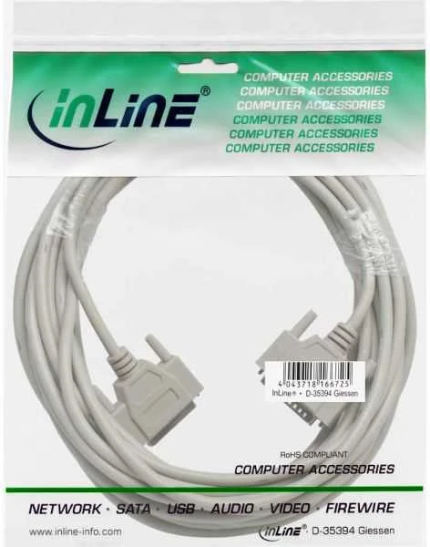 InLine DB-25 - DB-25, 30 m, pilkas (11430M)