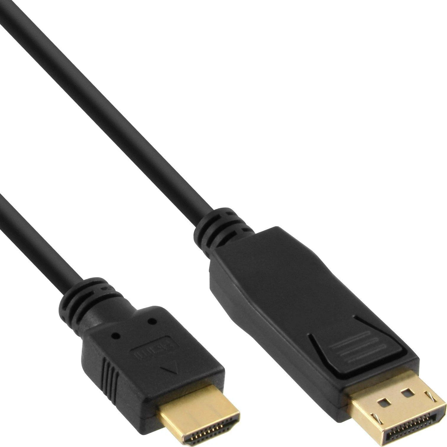 Kabelis InLine DisplayPort - HDMI 5m juoda (17185)
