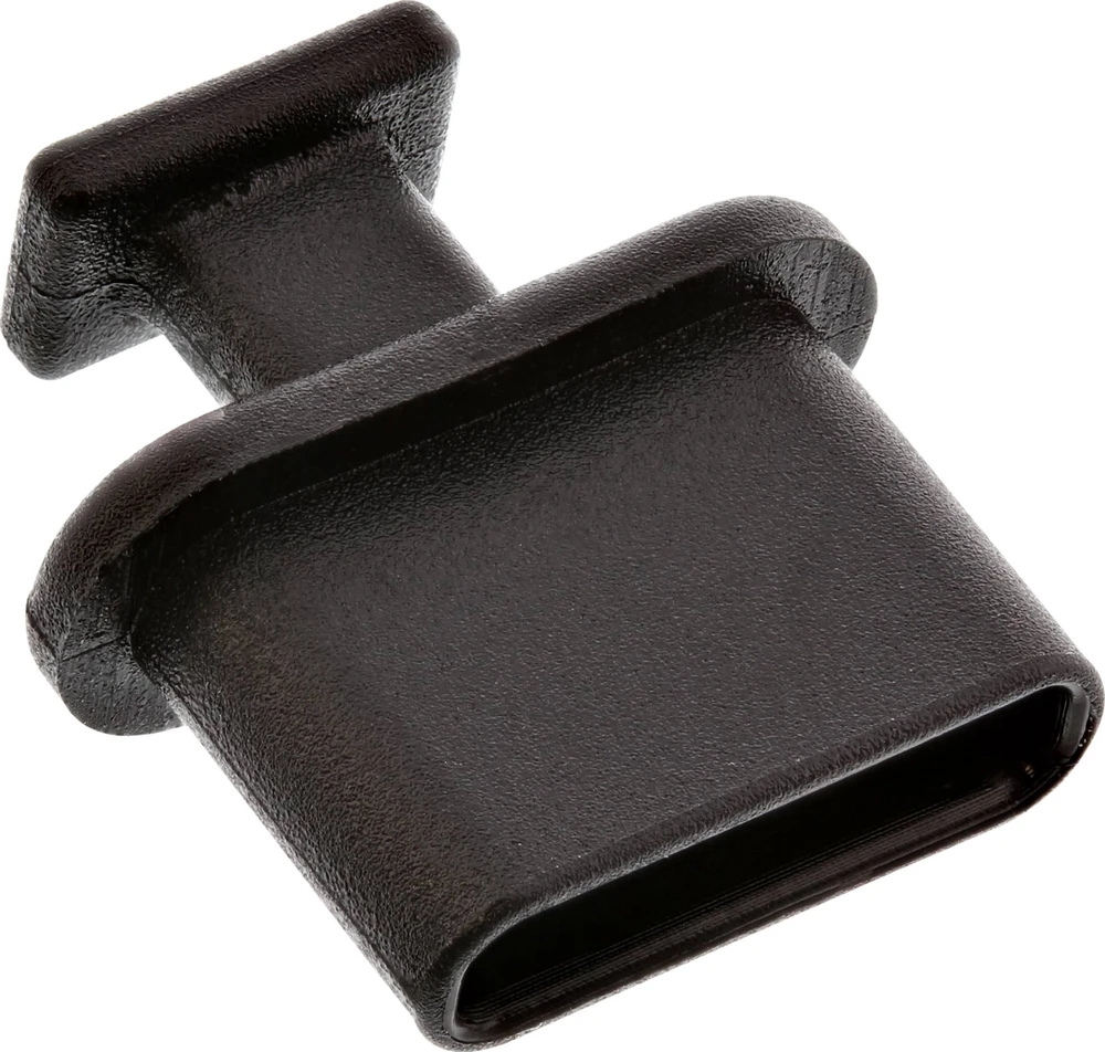 InLine® dulkių dangtelis USB Type-C lizdams juodas 50 vnt. pakuotė