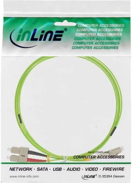 Inline Linijinis šviesolaidinis „Patchcord Duplex LC/SC“, 50/125 µm, OM5, 5 m (88645Q)