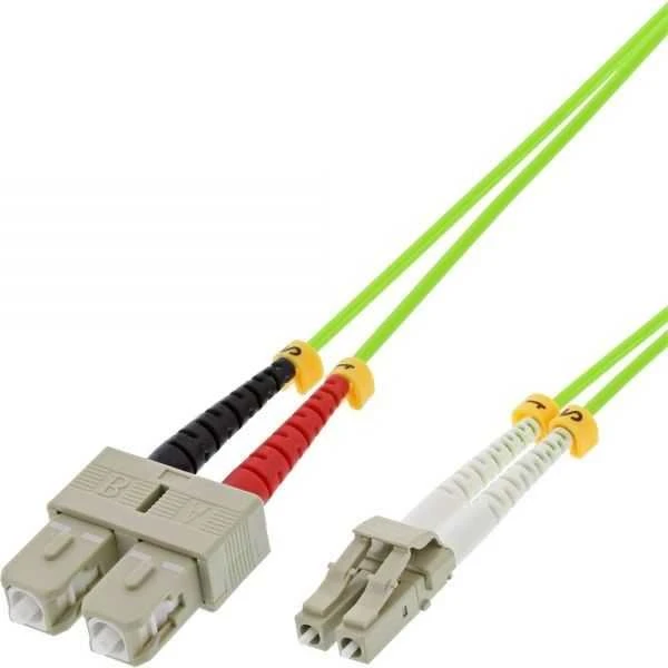 Inline Linijinis šviesolaidinis „Patchcord Duplex LC/SC“, 50/125 µm, OM5, 5 m (88645Q)