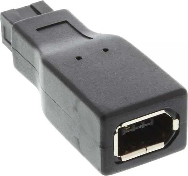 InLine Firewire 9 kontaktų – Firewire 6 kontaktų, Juodas (34600A)